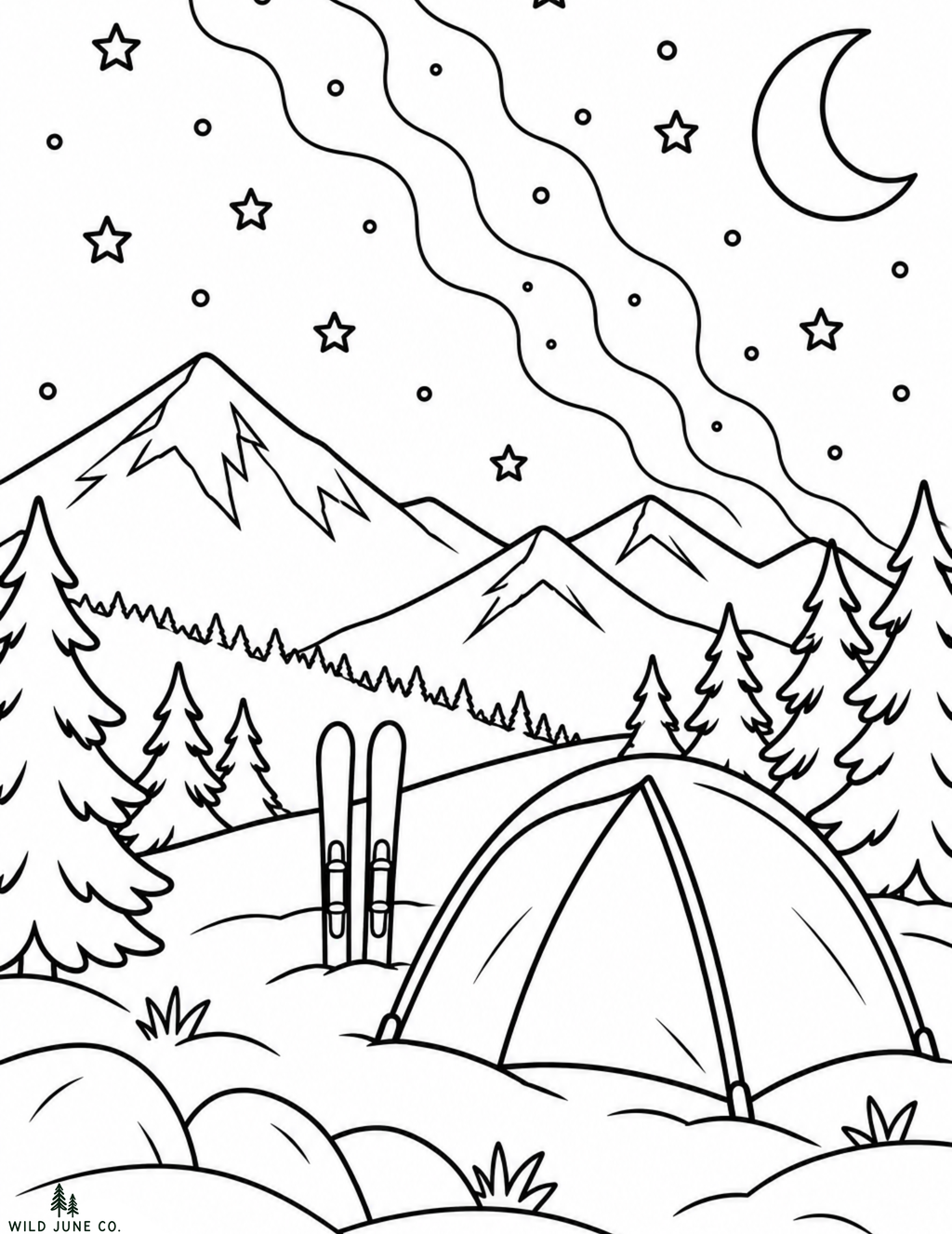 Whistler Adventures: Printable Kids’ Colouring Book