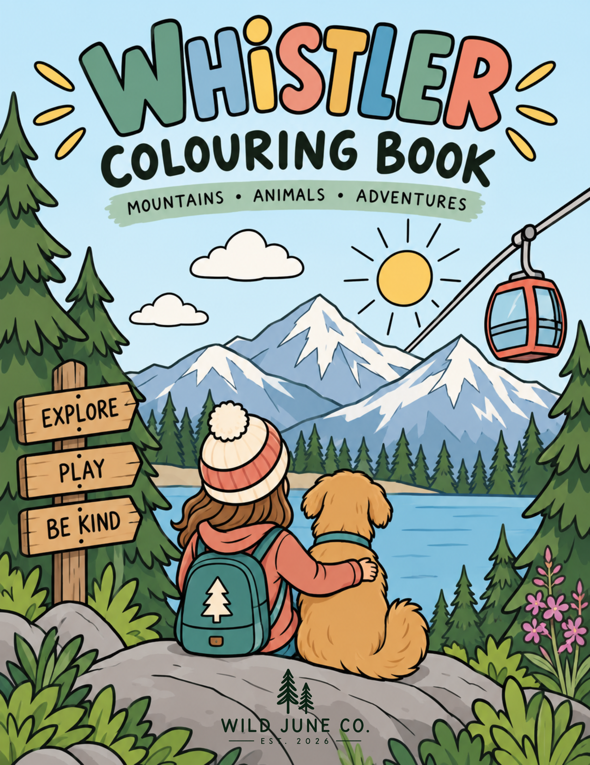 Whistler Adventures: Printable Kids’ Colouring Book
